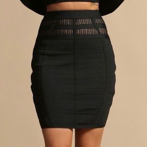 Bandage midi skirt
